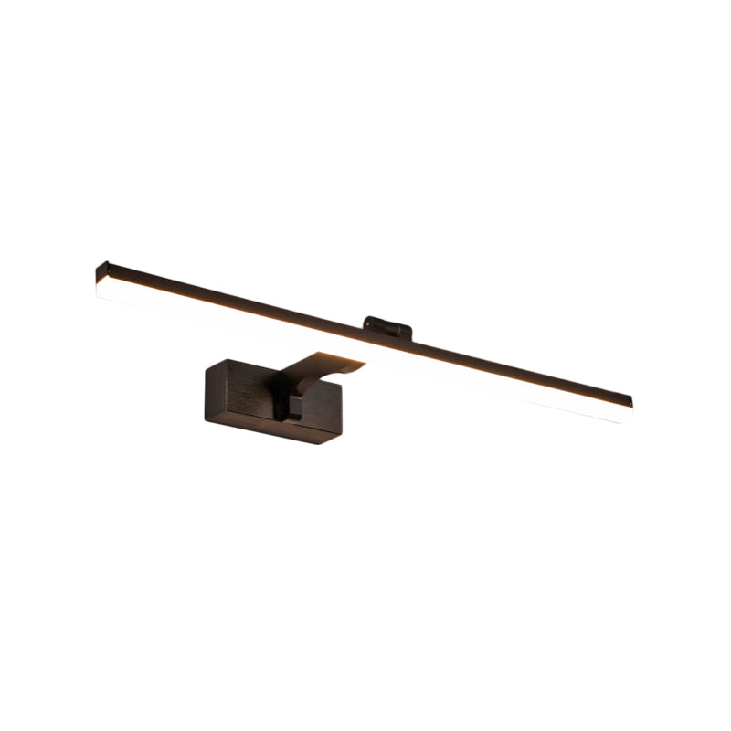 BowLift | Metal Slim Vanity Lighting Fixture Simplicity 16"/19.5" L LED Wall Lamp in Black, Warm/White Light