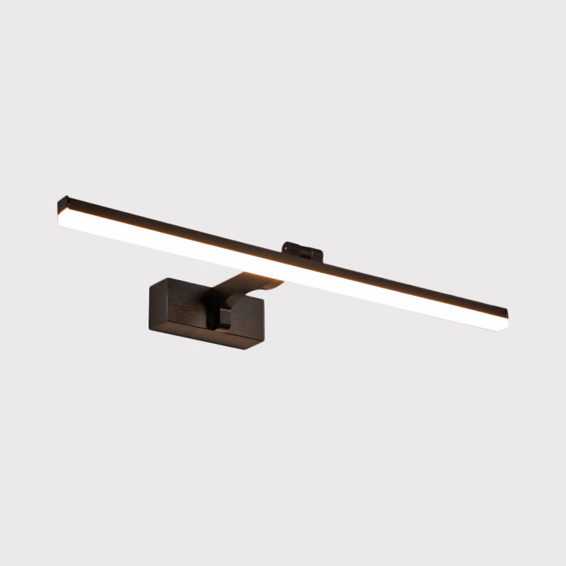 BowLift | Metal Slim Vanity Lighting Fixture Simplicity 16"/19.5" L LED Wall Lamp in Black, Warm/White Light