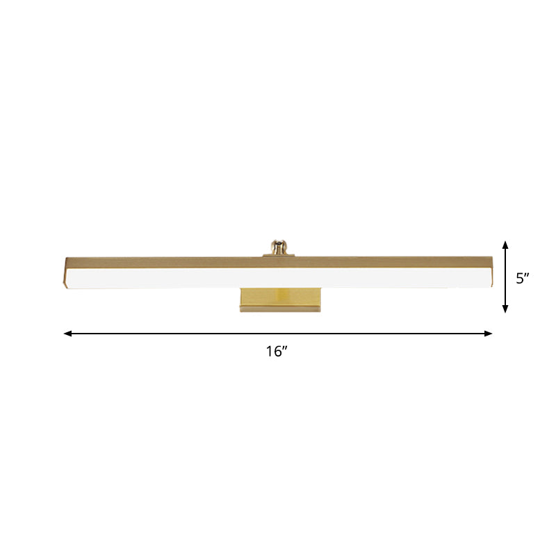 BowLift | Brass extended wall-mounted lamp Simplicity LED metal mirror wall light fixture