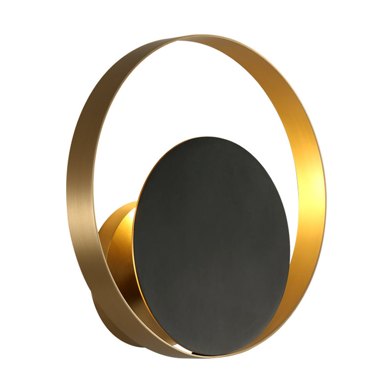 BowLift | Loop Metallic Wall Lighting Idea Contemporary LED Brass Wall Lamp Light for Bedroom
