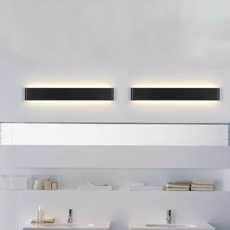 BowLift | Large Space LED Wall Light Modernism Black/White Wall Light with Rectangular Metal Shade