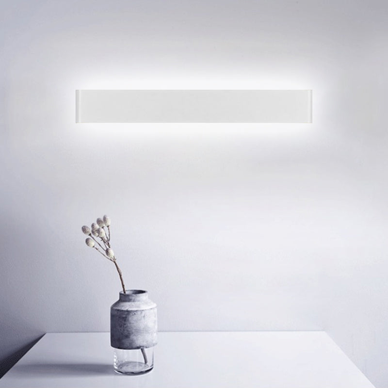 BowLift | Large Space LED Wall Light Modernism Black/White Wall Light with Rectangular Metal Shade