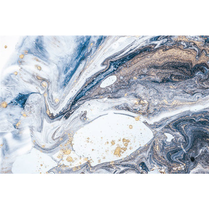 BowLift | Blue Novelty Carpet Polyester Abstract Carpet Pet Friendly Washable Non-Slip Carpet for the Living Room