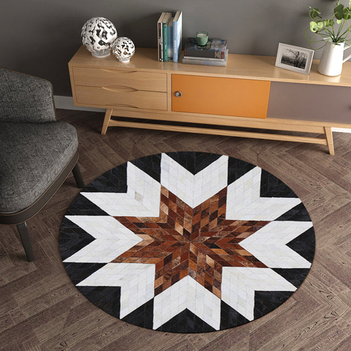 Modern living room rug Multicolored geometric pattern rug Polypropylene Washable Non-slip Pet-friendly rug | Bowlift