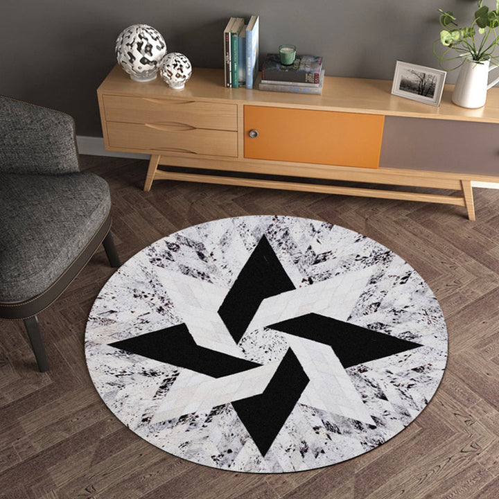 Modern living room rug Multicolored geometric pattern rug Polypropylene Washable Non-slip Pet-friendly rug | Bowlift