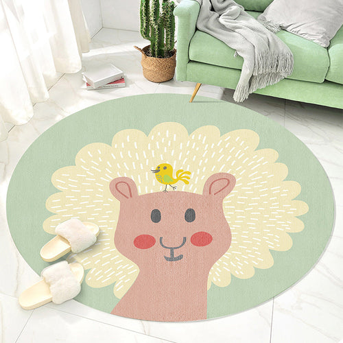 BowLift | Multicolored Animal Pattern Carpet Polyester Children's Carpet Washable Non-Slip Back Carpet for the Children's Room