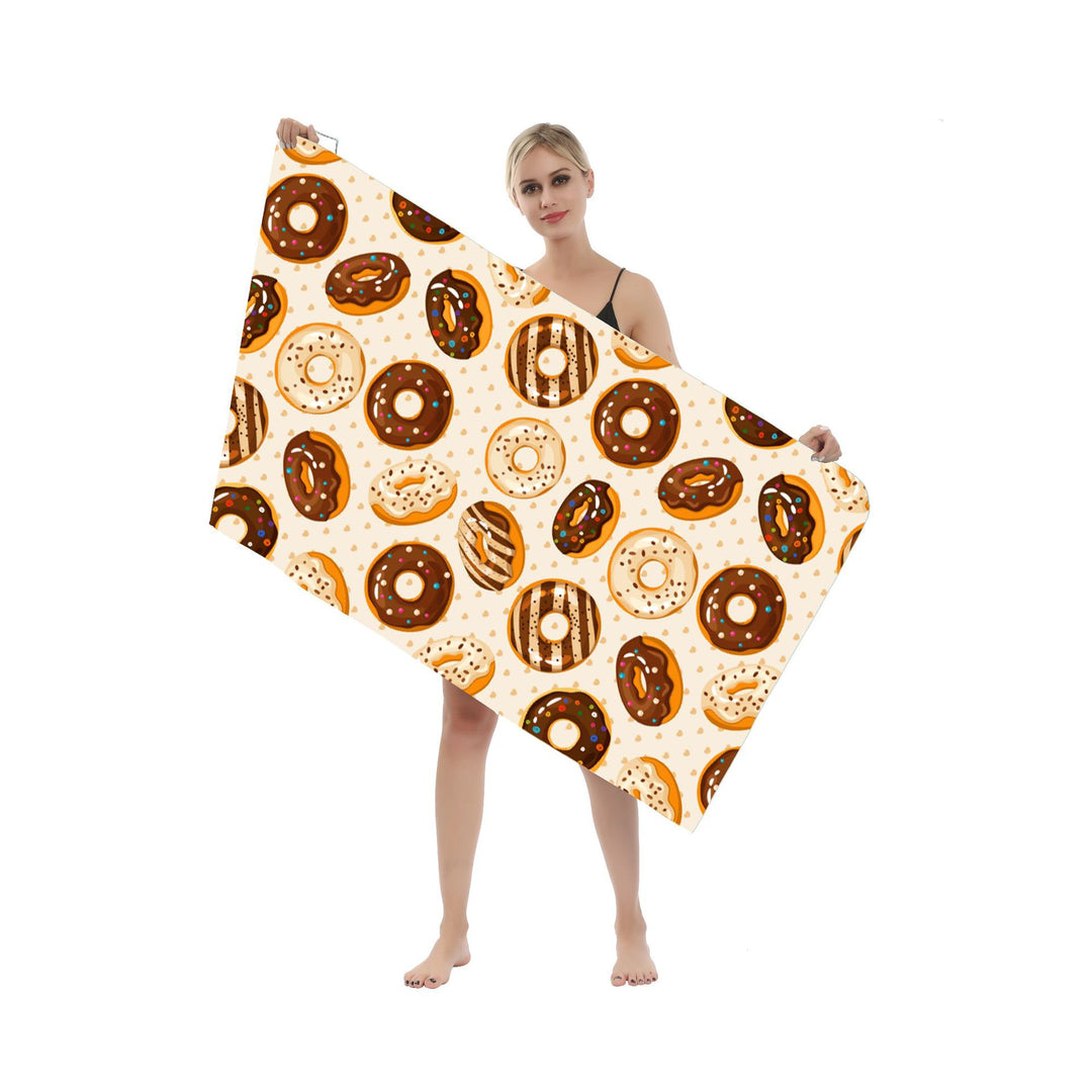 Multifunctional beach towel in creative mandala design Bowlift