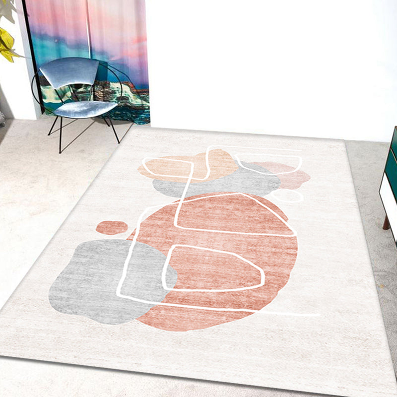 BowLift | Novelty Home Rug Multi Colors Abstract Carpet Polyester Washable Anti-slip Pet Friendly Rug