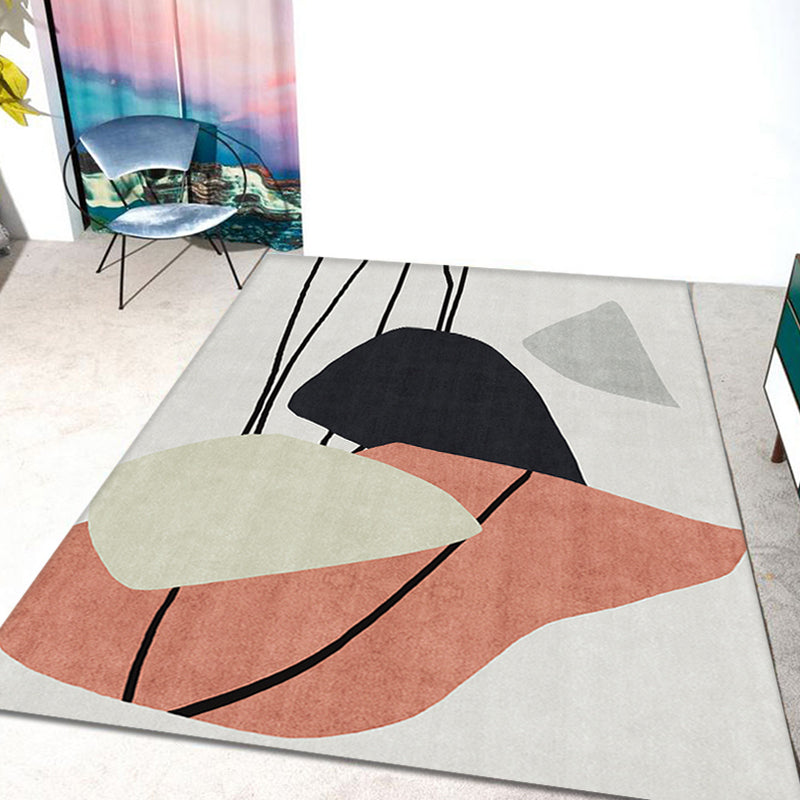 BowLift | Novelty Home Rug Multi Colors Abstract Carpet Polyester Washable Anti-slip Pet Friendly Rug