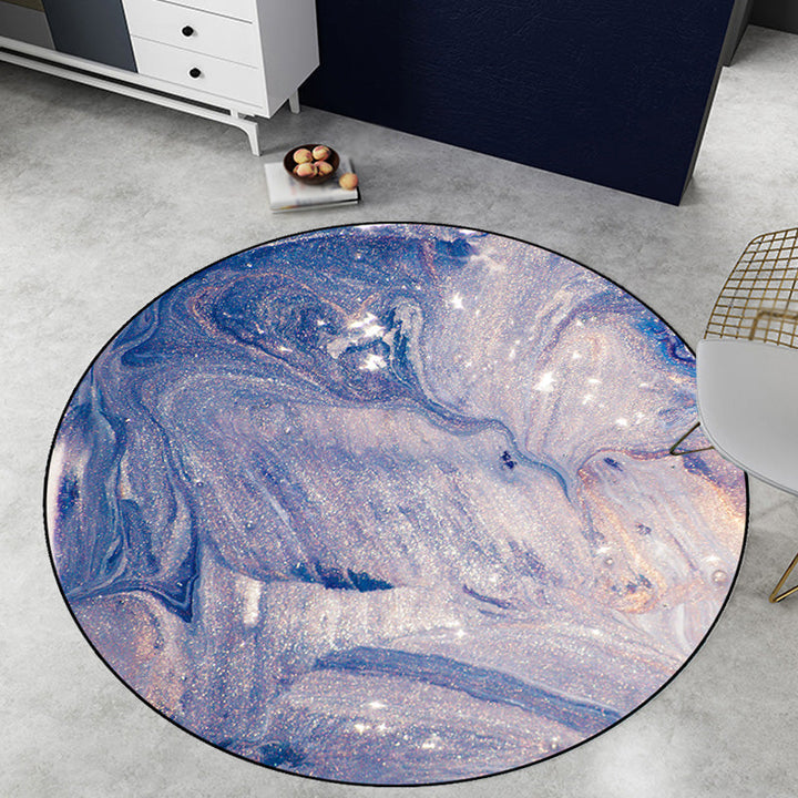 BowLift | Purple Modernism Rug Synthetic Watercolor Pattern Rug Pet Friendly Washable Non-Slip Rug for the Bedroom
