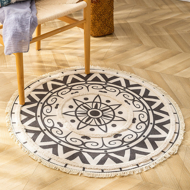 BowLift | Traditional Tribal Floral Pattern Rug Multicolor Moroccan Rug Flax Pet-Friendly Washable Nonslip Area Rug for Bedroom