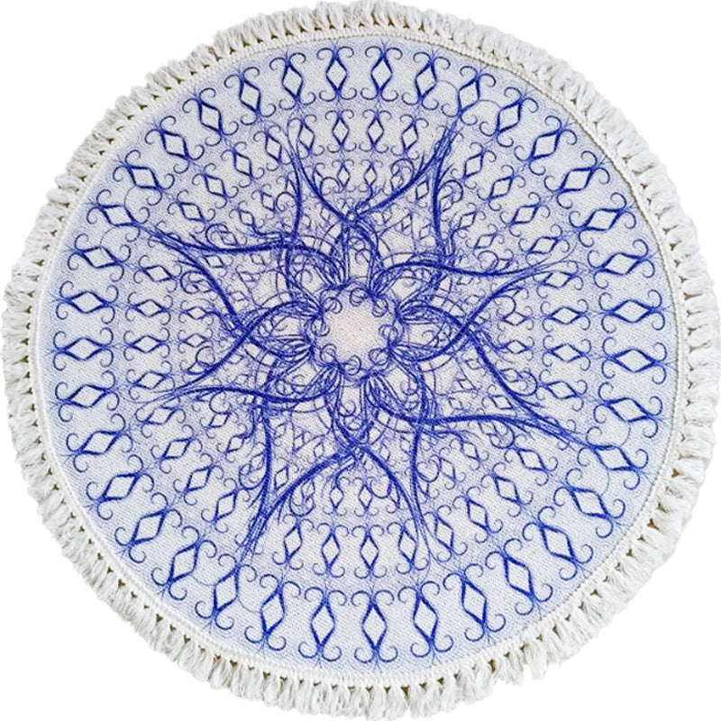 BowLift | Traditional Tribal Floral Pattern Rug Multicolor Moroccan Rug Flax Pet-Friendly Washable Nonslip Area Rug for Bedroom