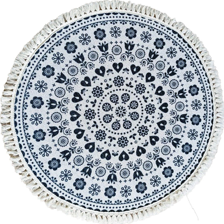 BowLift | Traditional Tribal Floral Pattern Rug Multicolor Moroccan Rug Flax Pet-Friendly Washable Nonslip Area Rug for Bedroom
