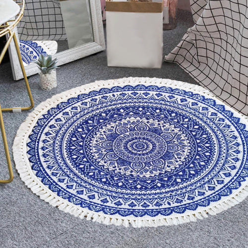 BowLift | Traditional Tribal Floral Pattern Rug Multicolor Moroccan Rug Flax Pet-Friendly Washable Nonslip Area Rug for Bedroom