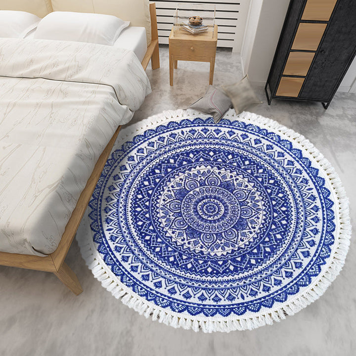 BowLift | Traditional Tribal Floral Pattern Rug Multicolor Moroccan Rug Flax Pet-Friendly Washable Nonslip Area Rug for Bedroom