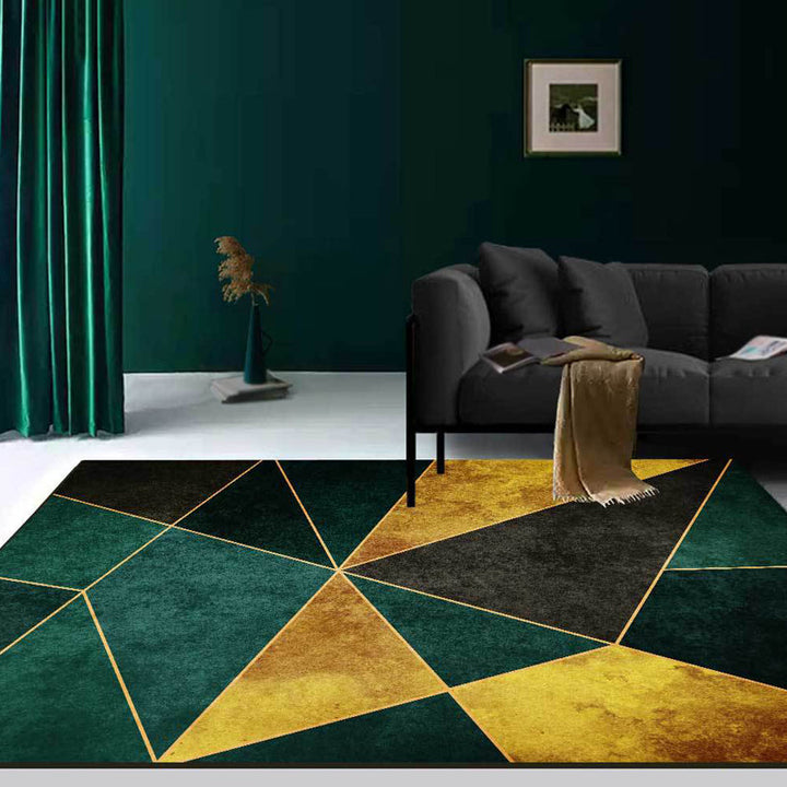 BowLift | Groener Nordic Area Rug Synthetic Geometric Pattern Rug Pet Friendly Washable Non-Slip Area Rug for Living Room