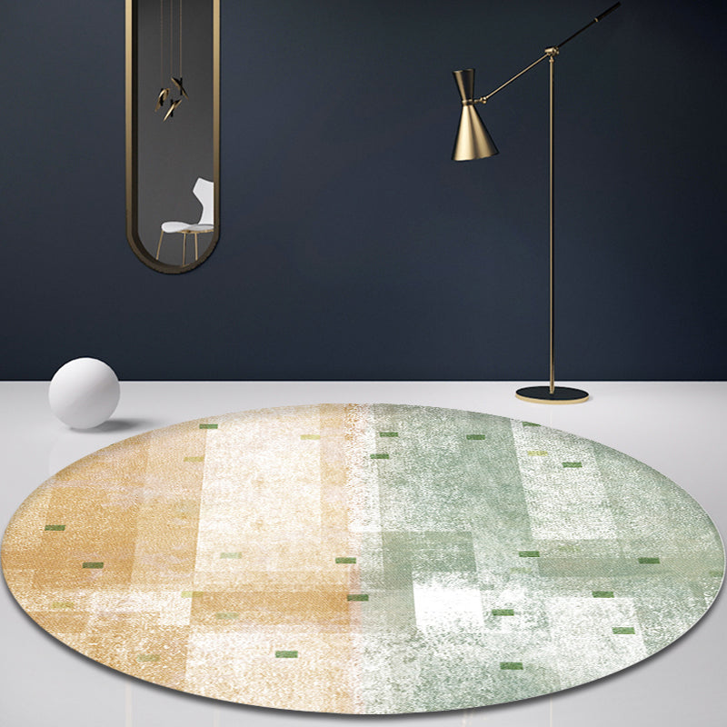 BowLift | Contemporary Bedroom Carpet Multicolor Abstract Rug Synthetic Washable Non-Slip Pet-Friendly Indoor Rug
