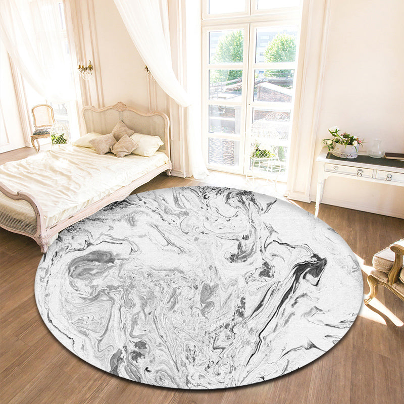 BowLift | Contemporary Bedroom Carpet Multicolor Abstract Rug Synthetic Washable Non-Slip Pet-Friendly Indoor Rug