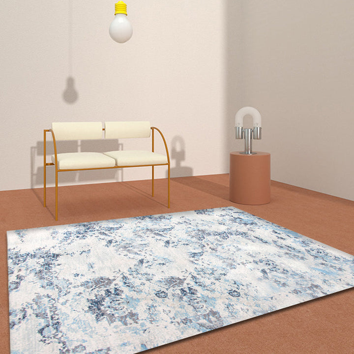 BowLift | Multicolored Shabby Chic Rug Polypropylene Abstract Rug Pet-Friendly Washable Non-Slip Rug for Living Room