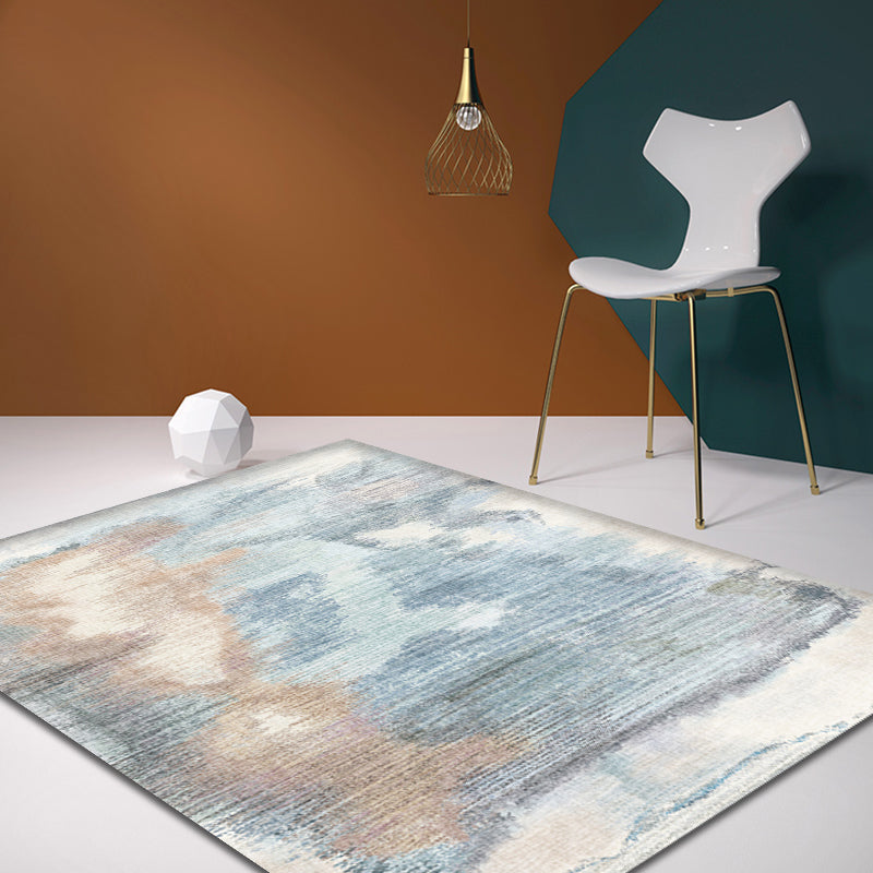 BowLift | Multicolored Shabby Chic Rug Polypropylene Abstract Rug Pet-Friendly Washable Non-Slip Rug for Living Room