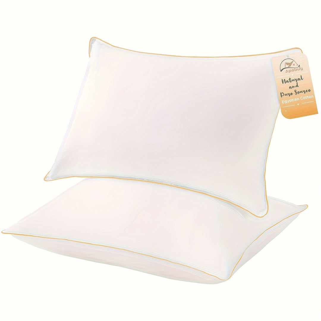 Cooling Bed Pillows for Sleeping – Luxury Hotel Quality with 3D Microfiber Filling and Breathable Cover – Ideal for Side, Back, and Stomach Sleepers, Queen Size | Bowlift