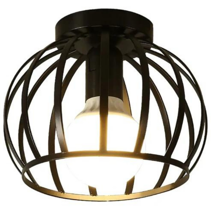BowLift | Trendy Industrial Ceiling Lamp with Open Design - ForgeLight