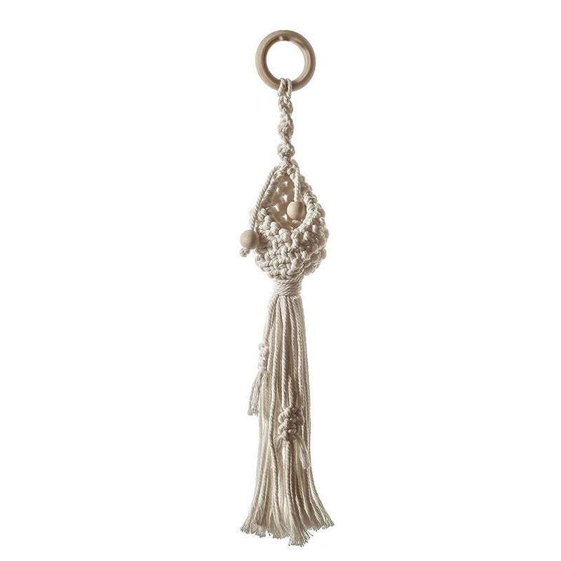 Macrame Plant Hanger with Decorative Tassels Bowlift