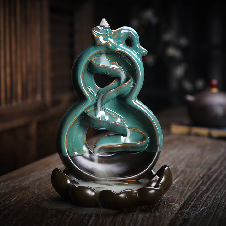 Artistic Ceramic Waterfall Incense Holder