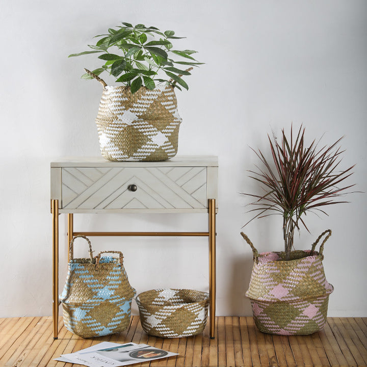 Bohemian Woven Storage Basket Bowlift