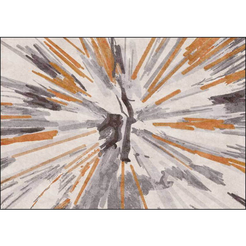 BowLift | Brown industrial carpet polyester radial pattern carpet pet-friendly washable non-slip carpet for the bedroom