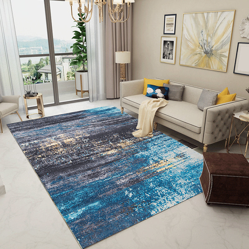 BowLift | Industrial Living Room Carpet Abstract Carpet Polyester Machine Washable Non-Slip Backing Pet-Friendly Carpet