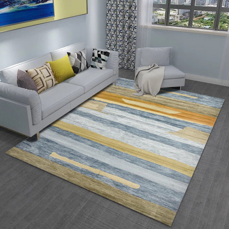 BowLift | Multicolored Parlor Carpet Modern Abstract Carpet Polyester Machine Washable Non-slip Back Area Rug