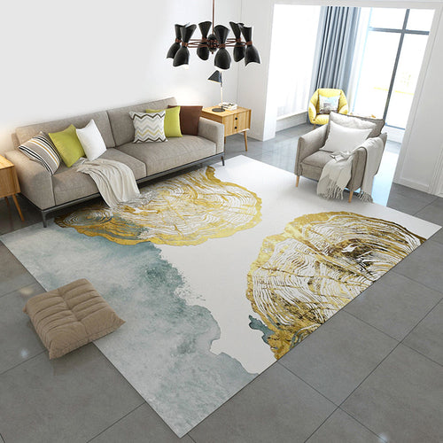 BowLift | Multicolored Swirl Striped Carpet Polyester Industrial Carpet Non-Slip Backing Carpet for Bedroom
