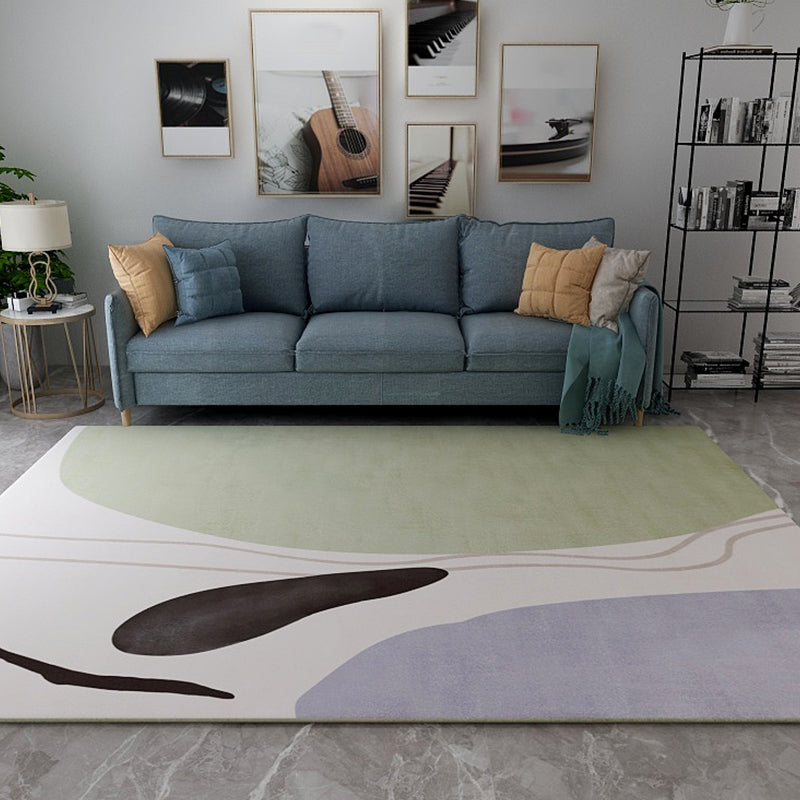 BowLift | Special Abstract Art Rug Soft Color Nordic Style Rug Polypropylene Stain Resistant Easy Care Rug for Home