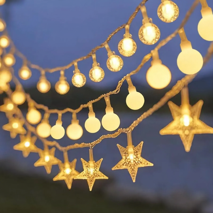 LED string lights for atmospheric decoration