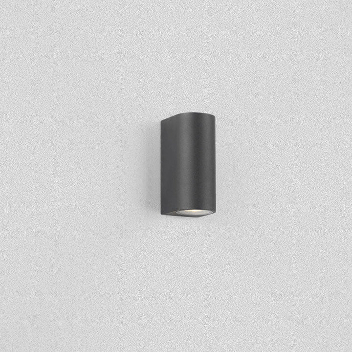 Modern Simple Outdoor Waterproof Aluminum Glass Cylinder 2-Light Wall Sconce Lamp | Bowlift