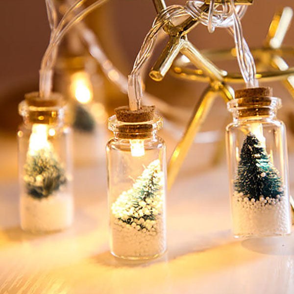 BowLift | Christmas LED Wishing Bottle Tree Snow Battery Box Decorative String Light