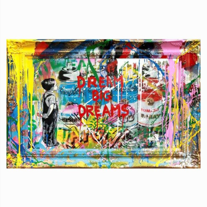 Pop Art Street Graffiti - Canvas Wall Art Painting | Bowlift