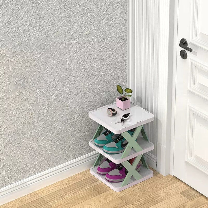 BowLift | Foldable Multi-Layer Shoe Rack, Shoe Storage Organizer