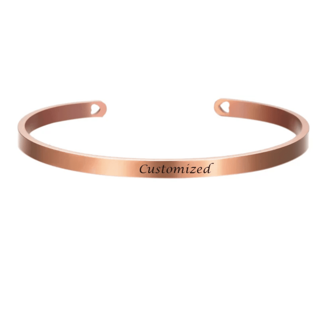 BowLift | Stainless Steel Bracelet with Engraving for Individual Elegance