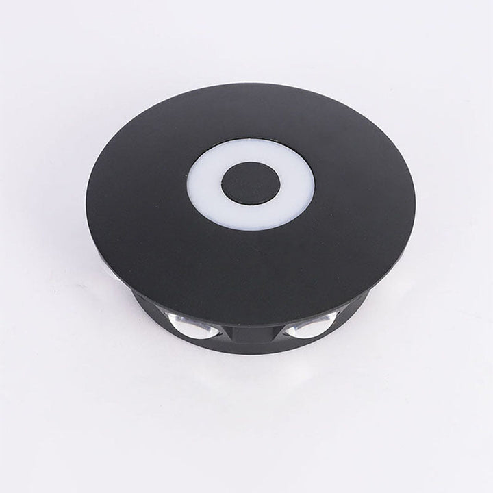 Contemporary Scandinavian Aluminum Round Shade LED Wall Sconce Lamp For Outdoor Patio | Bowlift