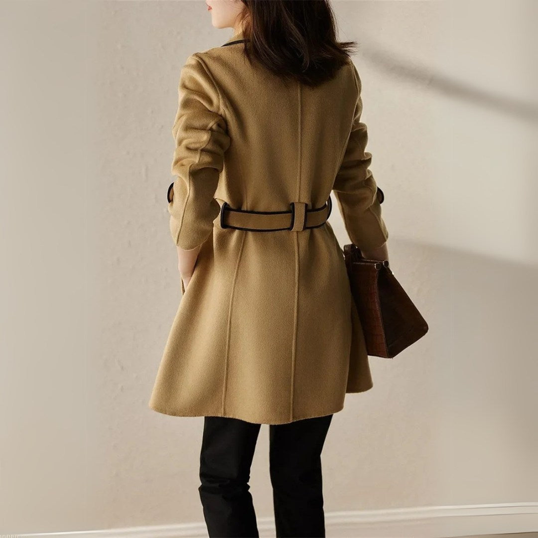 Lightweight Trench Coat with Tailored Fit and Soft-Touch Finish