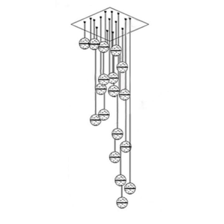 BowLift | GlowCrystal - Pendant Lighting