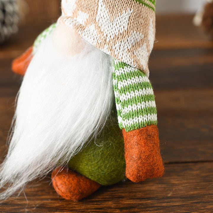 BowLift | Christmas Green Faceless Old Man Elf Figurine