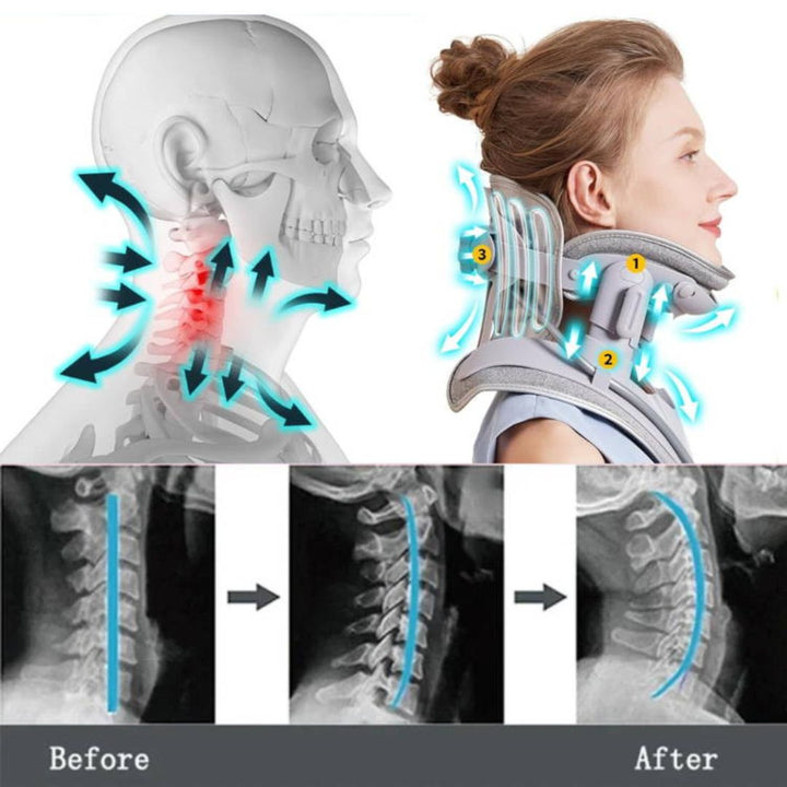 BowLift | Neck Stretcher for Pain Relief - Adjustable Cervical Traction Device Ideal for Neck Tension and Discomfort