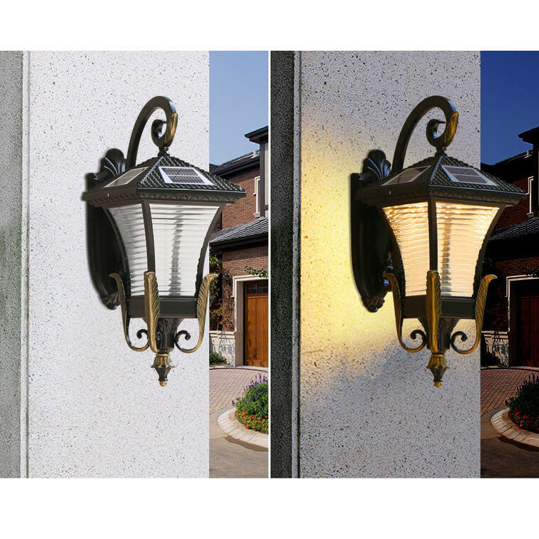 European-style Retro Aluminum Waterproof Outdoor 1-Light Wall Sconce Lamp | Bowlift