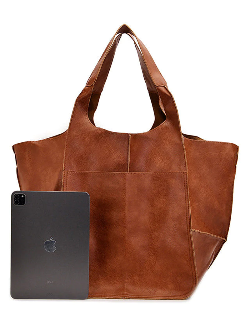 BowLift | Chic & Sustainable Leather Bag with Large Capacity - Elegant, Versatile Women's Handbag