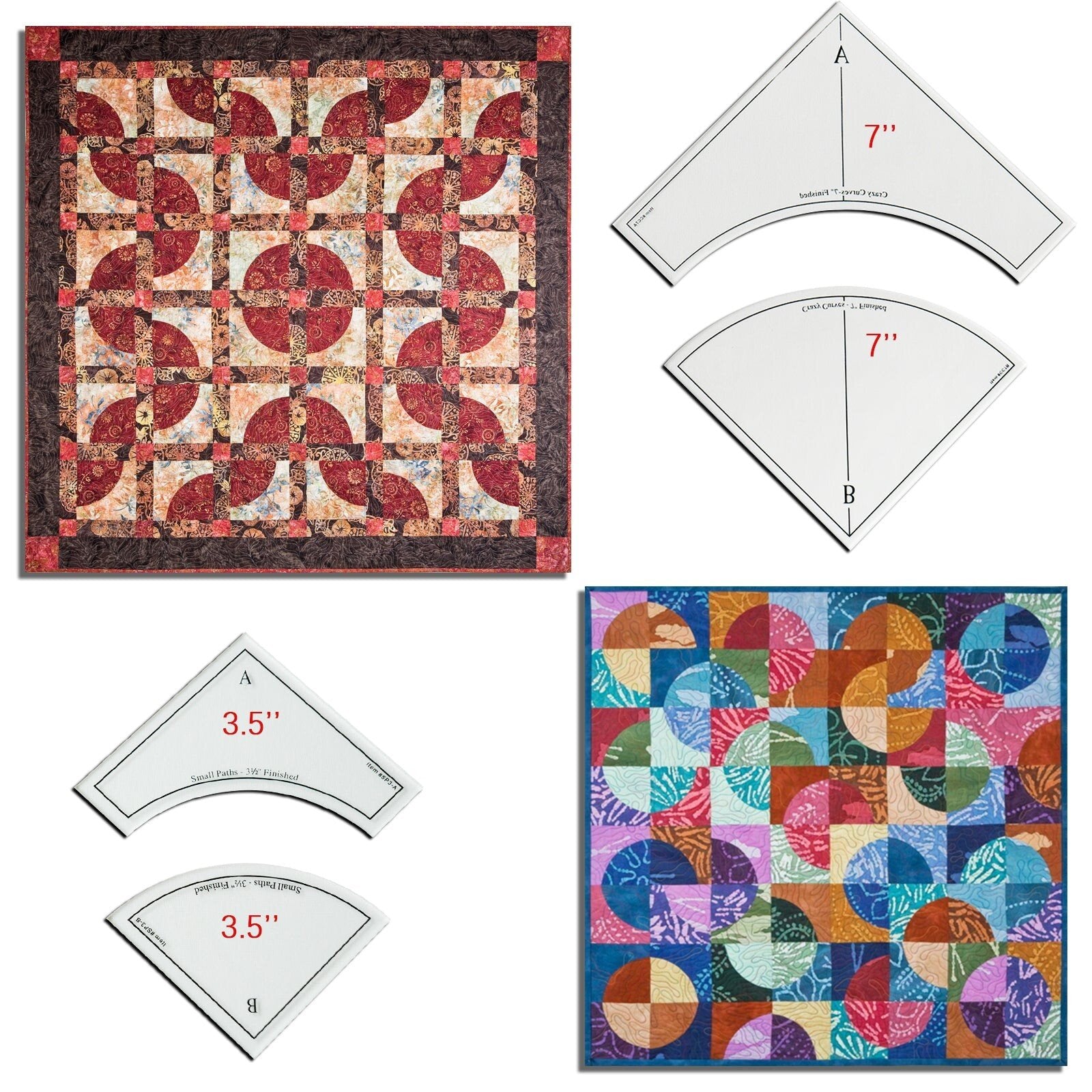 BowLift | Quick Curve Quilt Template Set