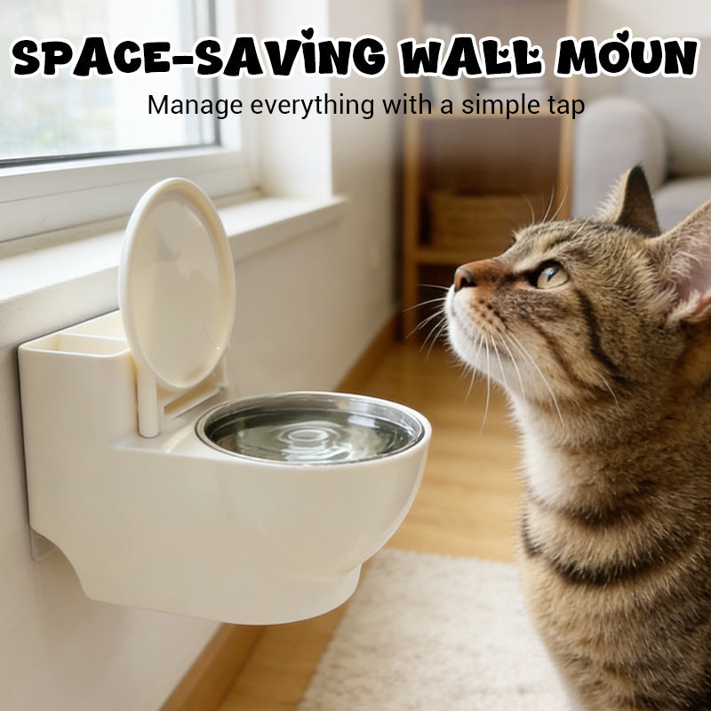 CatAura Wall Mount — Transform the feeding moment into a stylish highlight full of fresh elegance | Bowlift