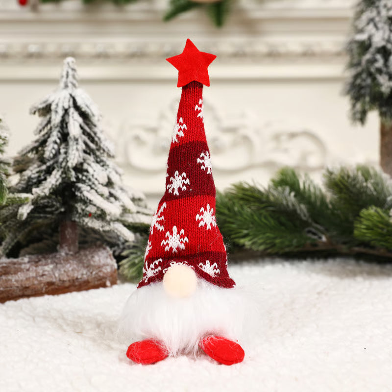 BowLift | Christmas Gnome Decoration | LED Light | Nordic Holiday Figurine Set